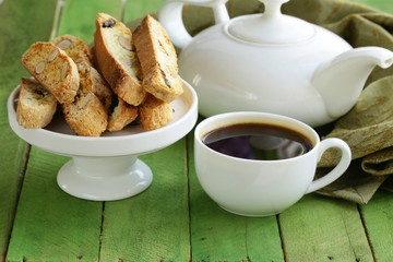 traditional Italian biscotti cookies (cantucci)