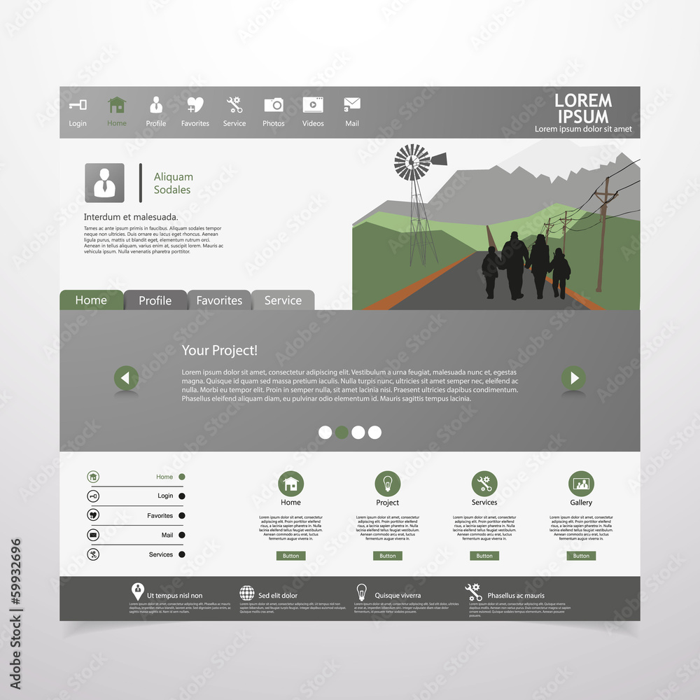 Canvas Prints fat website template