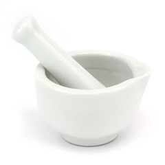 Mörser aus Porzellan