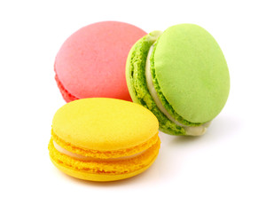 Tasty colorful macaroon.