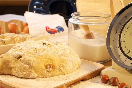 Teig f&uuml;r Rosinenbrot