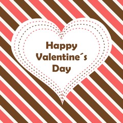 Obraz premium heart Valentine's day card