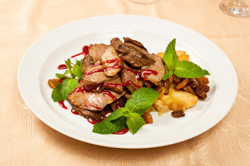 Roasted goose