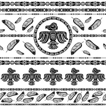 Indian tribal pattern background