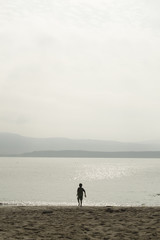 Naklejka premium Amanecer en el sunset