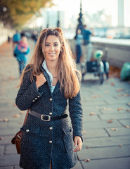 Fototapeta premium Young Woman in London