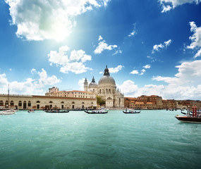 Obraz premium Grand Canal and Basilica Santa Maria della Salute, Venice, Italy