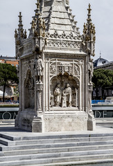 Obraz premium Cristobal colon, Image of the city of Madrid, its characteristic
