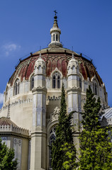 Fototapeta na wymiar Church, Image of the city of Madrid, its characteristic architec