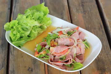 Smoke Ham Spicy Salad