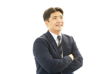 笑顔のビジネスマン