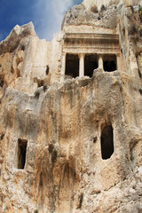 Naklejka premium Ancient tomb cave of Bnei Hezir in Jerusalem