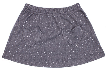 Child or woman's polka-dot skirt. Isolated