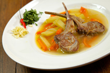Food in the restaurant