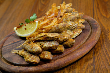 Food in the restaurant