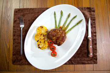 Food in the restaurant