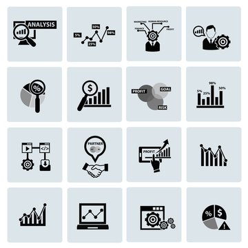 Business Analysis concept icons,vector