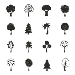 Abstract ecology growth icons set