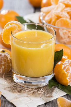 Glass with Tangerine Juice