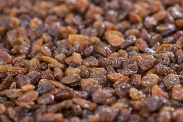 Raisins background