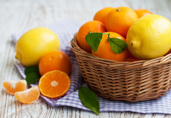 Tangerine and lemons