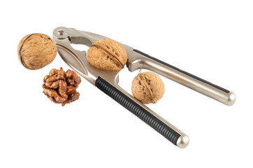 Walnuts with nutcracker