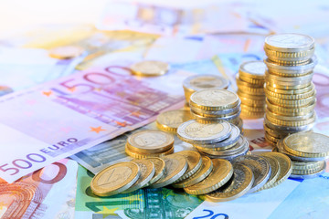 euro currency background - obrazy, fototapety, plakaty