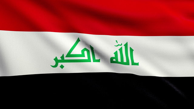Flag of Iraq looping