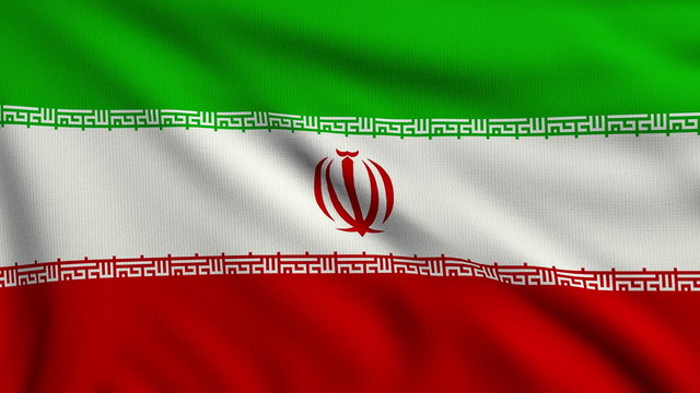 Flag of Iran looping