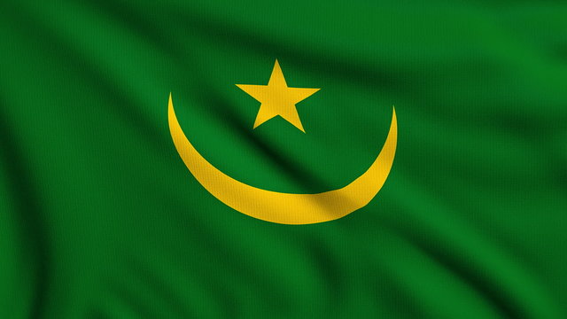 Flag of Mauritania looping