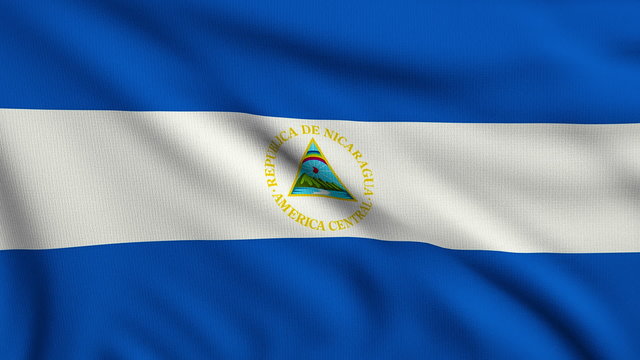 Flag of Nicaragua looping