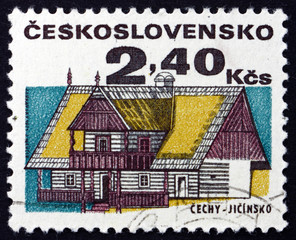 Postage stamp Czechoslovakia 1971 House, Jicin