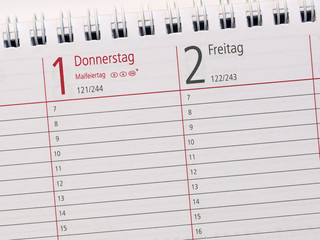 1. Mai - Maifeiertag - Brückentag