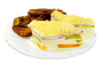 Olivier salad cake