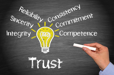 Trust - Business Concept - obrazy, fototapety, plakaty