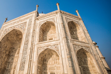 Fototapeta na wymiar Taj mahal,famous monument,Greatest marble tomb in India,Agra
