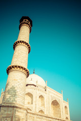 Obraz premium Taj mahal,famous monument,Greatest marble tomb in India,Agra