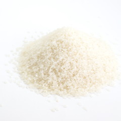 close up of white rice cereal food