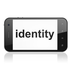 Privacy concept: Identity on smartphone