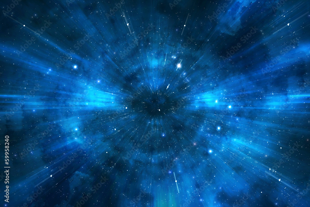 Canvas Prints time and space travel concept abstract background