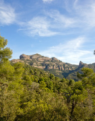 Fototapeta na wymiar Natural Park of Sant Llorenç del Munt and l'Obac