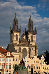 Fototapeta premium Tyn Church at Old Town Square in Prague