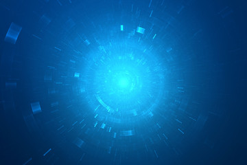 Abstract circular science fiction futuristic background