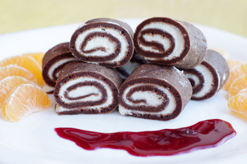 sweet chocolate pancakes