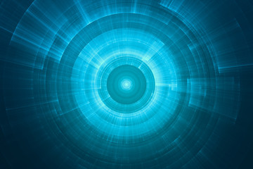 Abstract circular science fiction futuristic background