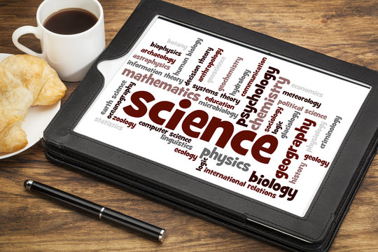 science branches word cloud