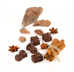 chocolate and candy with spice