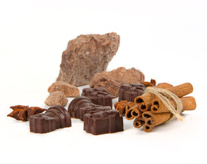 chocolate and candy with spice