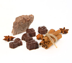 chocolate and candy with spice