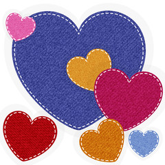 Jeans hearts